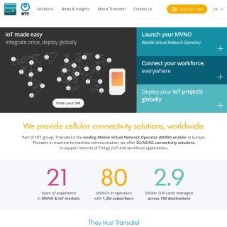 TRANSATEL SA website