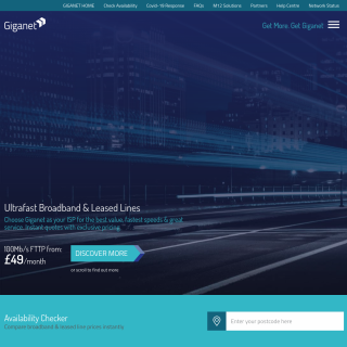Giganet Limited aka (M12 Solutions) website