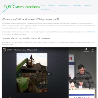 TxRx Communications  website