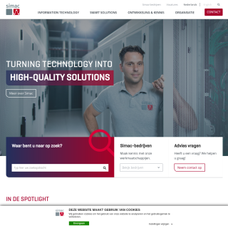 Simac ICT Nederland  website