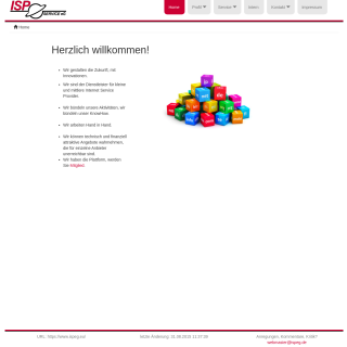 ISP Service eG website