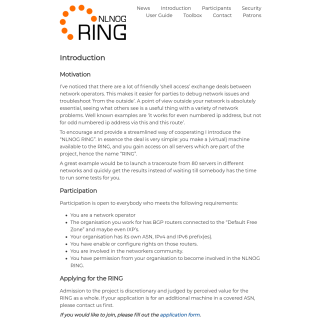  NLNOG RING  website