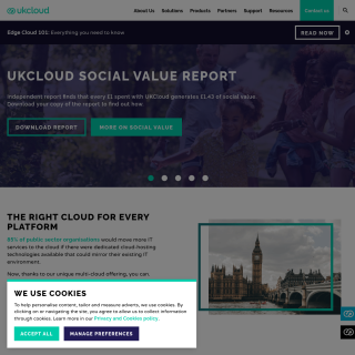 UKCloud  website