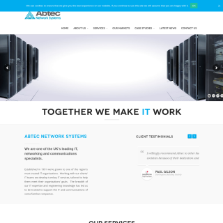 Abtec Network Systems  website