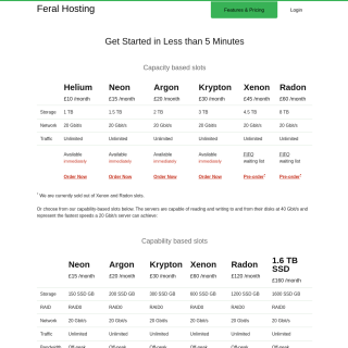Feral Hosting aka (feral) website