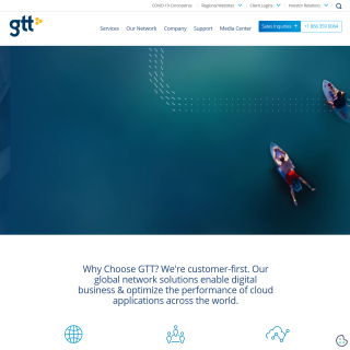 GTT Communications (AS20077)  website