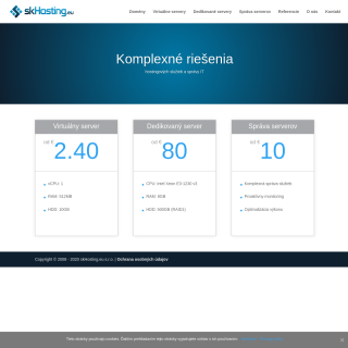 skHosting.eu s.r.o.  website