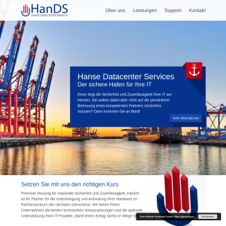 HanDS Hanse Datacenter Services  website