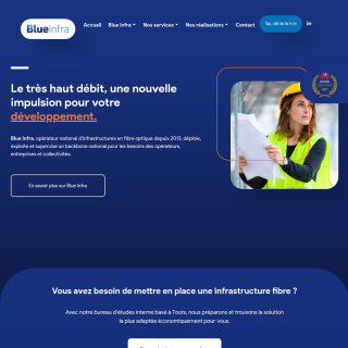 Blue Infra  website