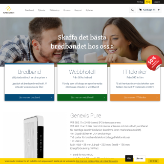 Ansluten Hosting i Sverige  website