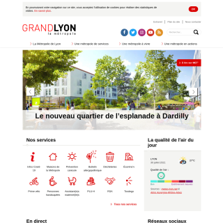 Metropole de Lyon  website