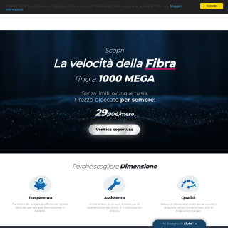 Dimensione  website