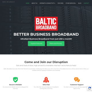 Baltic Broadband  website