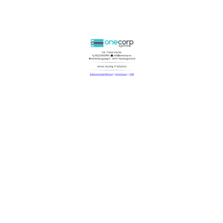 oneCorp Systems  website