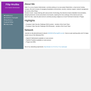  Filip Hruska  aka (FHRNet)  website