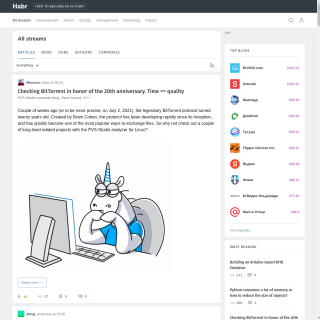 Habr website