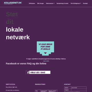  KOLLEGIENET  aka (Kollegienet)  website