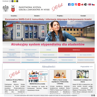  Panstwowa Wyzsza Szkola Zawodowa w Nysie  aka (PWSZ w Nysie)  website