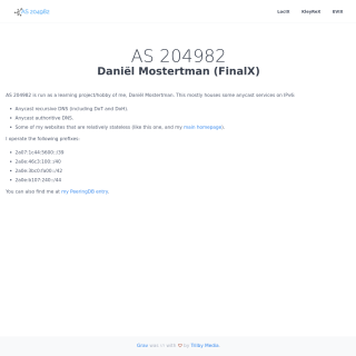 Daniël Mostertman (FinalX) aka (FinalX) website