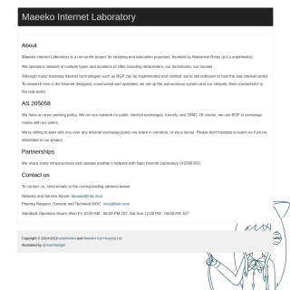  Maeeko Internet Laboratory  website