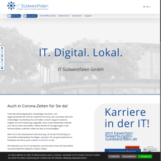 IT Suedwestfalen  website