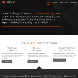 Defiant aka (Wordfence) website