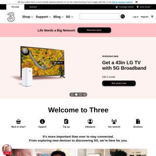 Three UK AS206067 aka (Three UK) website