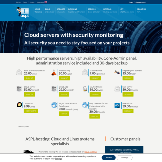 Advanced Software Production Line aka (ASPL, asplhosting.com) website
