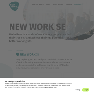 New Work SE (Office)  website