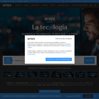 Arsys Internet S.L.  website