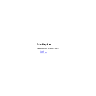  Chenyang Li  website