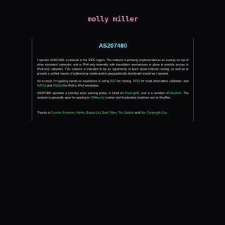  Molly Miller  website