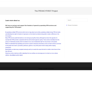  The PRIVACYFIRST Project  website