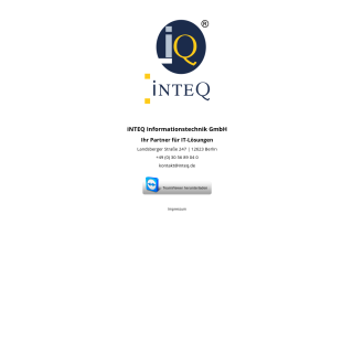  iNTEQ Informationstechnik GmbH  website