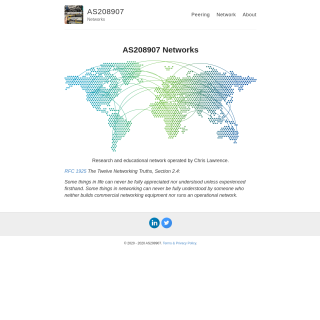  Chris Lawrence  aka (AS208907-NETWORKS)  website
