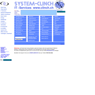  SYSTEM-CLINCH Internet Services  website