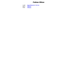  Fabian Blaese  website