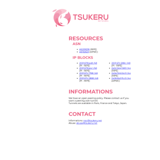  Tsukeru Networks Europe  website