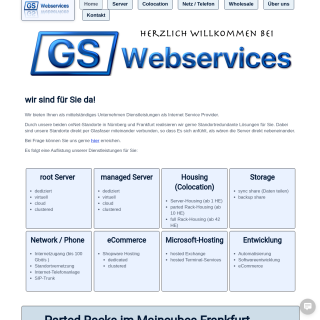 GS Webservices  website