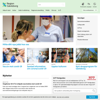  Region Gävleborg  website