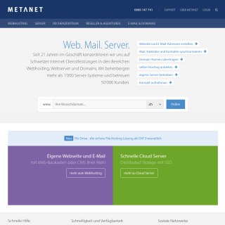 METANET AG  website