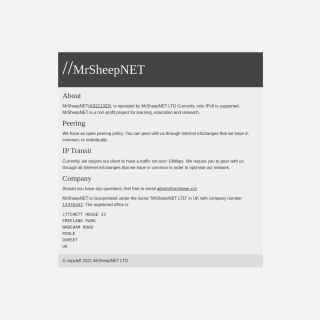  MrSheepNET LTD  website