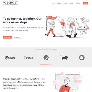  Fosshost  website