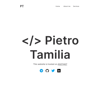  Pietro Tamilia  website