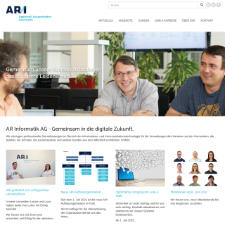 AR Informatik AG  website