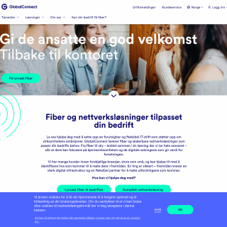 GlobalConnect AS  website