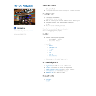  PWTSAI Network  website