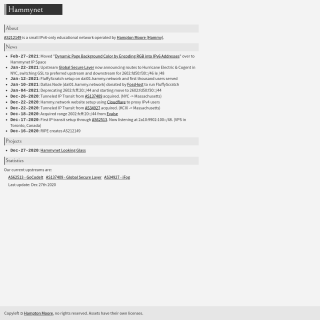 Hampton Reed Moore aka (Hammynet) website