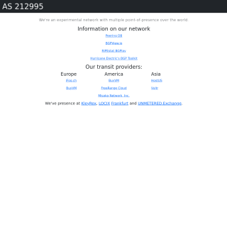  TAN-NET  aka (AS212995)  website