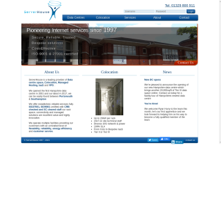 ServerHouse Ltd.  website